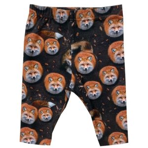 Harmaat kettu-kuviolliset leggingsit