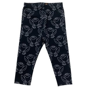 Mustat sammakko-kuviolliset leggingsit