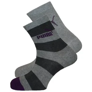 Ohuet puuvillasukat – 2 pr/pkt – Puma – Raita