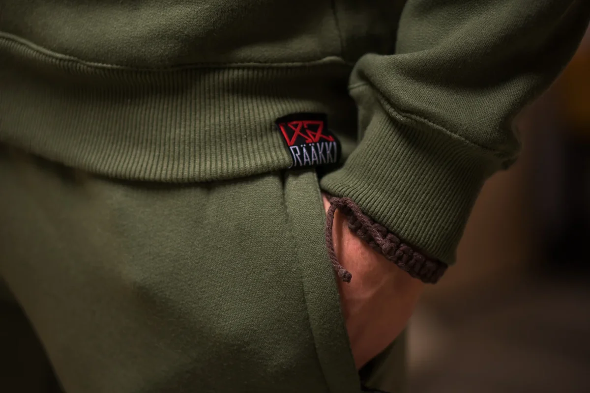 RÄÄKKI 187 Hoodie - Army Green (Men) - Image 6
