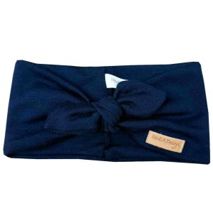 Merino head wrap, dark blue