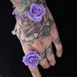 Rose-rannekoru-sormus setti